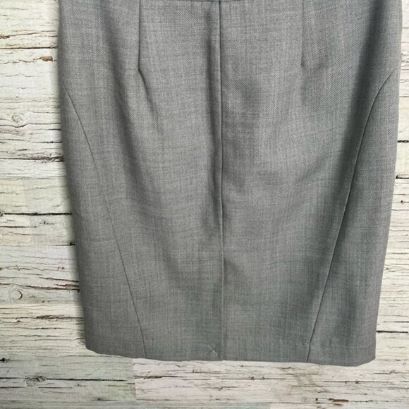 Banana  republic gray midi skirt pencil size 0 - Picture 5 of 7